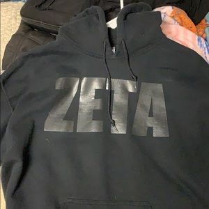 Black Zeta Tau Alpha Hoodie